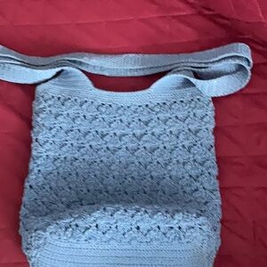 Blue Crochet Bag